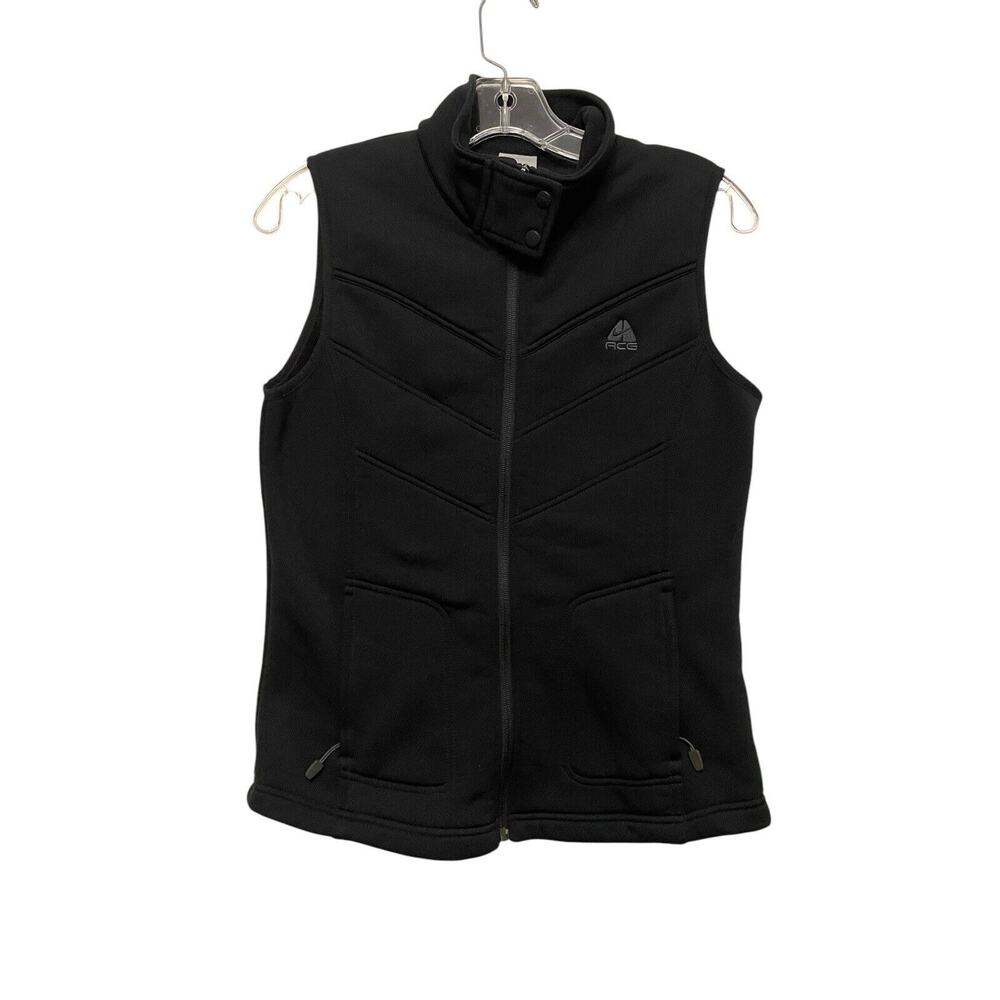 Nike ACG Sleeveless‎ Vest Women Size Medium Black Scuba Tech Streetwear Sporty